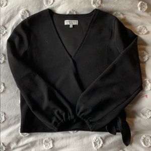 Black Madewell Wrap Top